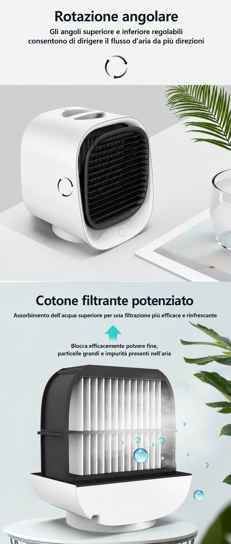 Mini Ventilatore Spray Rinfrescante